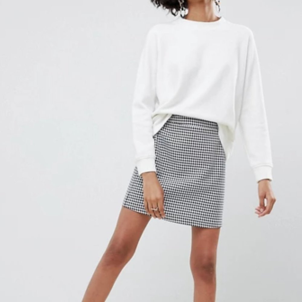 ASOS DESIGN tailored a-line mini skirt